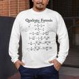 Vintage Nerdy Quadratic Formula Proof Algebra Math Teacher Men's Long Sleeve T-Shirt, funny design