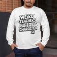 Weird Teachers Build Character School Pun Men's Long Sleeve T-Shirt, funny design Weird Teachers Build Character School Pun Men's Long Sleeve T-Shirt, funny design