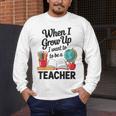 When I Grow Up I Want To Be Teacher Kids Men's Long Sleeve T-Shirt, funny design When I Grow Up I Want To Be Teacher Kids Men's Long Sleeve T-Shirt, funny design