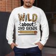 Wild About 2Nd Grade School Grade Teacher Men's Long Sleeve T-Shirt, funny design