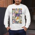 Women Halloween The Teacher Tour Ghosts Pencil Pumpkins Men's Long Sleeve T-Shirt, funny design