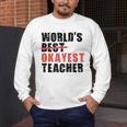 World's Best Okayest Teacher ACY025a For Men Women Men's Long Sleeve T-Shirt, funny design World's Best Okayest Teacher ACY025a For Men Women Men's Long Sleeve T-Shirt, funny design