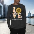 4th Grade Teacher Love Autumn Fall Sunflower Appreciation Men's Long Sleeve T-Shirt, gift for family, gift for coworker
