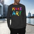 Make Art Painter Artist Teacher Artsy Men Women Kids Men's Long Sleeve T-Shirt, gift for family, gift for coworker