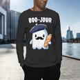 Boo Jour Ghost French Teacher Vintage Teacherlife Groovy Men's Long Sleeve T-Shirt, gift for family, gift for coworker