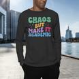 Chaos But Make It Academic Teacher Back To School Men's Long Sleeve T-Shirt, gift for family, gift for coworker Chaos But Make It Academic Teacher Back To School Men's Long Sleeve T-Shirt, gift for family, gift for coworker