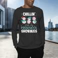 Chillin' With My Preschool Snowmies Teacher Christmas Men Women Kids Men's Long Sleeve T-Shirt, gift for family, gift for coworker