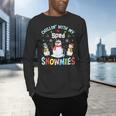 Chillin With My Sped Snowmies Teacher Student Christmas Men's Long Sleeve T-Shirt, gift for family, gift for coworker Chillin With My Sped Snowmies Teacher Student Christmas Men's Long Sleeve T-Shirt, gift for family, gift for coworker