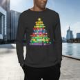 Christmas Tree Made Of Crayons School Teacher Life Student Men's Long Sleeve T-Shirt, gift for family, gift for coworker Christmas Tree Made Of Crayons School Teacher Life Student Men's Long Sleeve T-Shirt, gift for family, gift for coworker