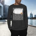 Composition Notebook Costume Adult Halloween For Teacher Men's Long Sleeve T-Shirt, gift for family, gift for coworker