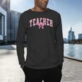 Coquette Bow Back To School First Day Teacher Men's Long Sleeve T-Shirt, gift for family, gift for coworker