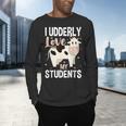 Cow Teacher Lover Men's Long Sleeve T-Shirt, gift for family, gift for coworker