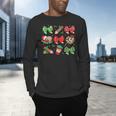 Cute Coquette Pencil Bow Christmas School Teacher Student Men's Long Sleeve T-Shirt, gift for family, gift for coworker