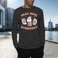 Cute Ghost Book Read More Books Teachers Halloween Men's Long Sleeve T-Shirt, gift for family, gift for coworker