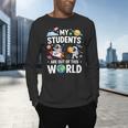 Cute School Teacher My Students Are Out Of This World Space Men's Long Sleeve T-Shirt, gift for family, gift for coworker Cute School Teacher My Students Are Out Of This World Space Men's Long Sleeve T-Shirt, gift for family, gift for coworker