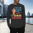 Diabetic Teacher Diabetes Awareness Insulin Blue Ribbon Men's Long Sleeve T-Shirt, gift for family, gift for coworker