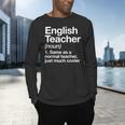 English Teacher Definition Back To School First Day Men's Long Sleeve T-Shirt, gift for family, gift for coworker