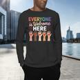 Everyone Is Welcome Here Shirt Teacher Men's Long Sleeve T-Shirt, gift for family, gift for coworker Everyone Is Welcome Here Shirt Teacher Men's Long Sleeve T-Shirt, gift for family, gift for coworker