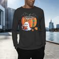 Fall Book Pumpkin Ghost Reading Books Halloween Teacher Men's Long Sleeve T-Shirt, gift for family, gift for coworker Fall Book Pumpkin Ghost Reading Books Halloween Teacher Men's Long Sleeve T-Shirt, gift for family, gift for coworker