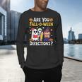 Are You Fall O Ween Directions Halloween Teacher Ghost Men's Long Sleeve T-Shirt, gift for family, gift for coworker Are You Fall O Ween Directions Halloween Teacher Ghost Men's Long Sleeve T-Shirt, gift for family, gift for coworker