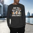 Are You Fall O Ween Directions Halloween Teacher Ghosts Men's Long Sleeve T-Shirt, gift for family, gift for coworker Are You Fall O Ween Directions Halloween Teacher Ghosts Men's Long Sleeve T-Shirt, gift for family, gift for coworker