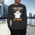 French Teacher Halloween French Class School Men's Long Sleeve T-Shirt, gift for family, gift for coworker French Teacher Halloween French Class School Men's Long Sleeve T-Shirt, gift for family, gift for coworker