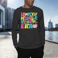 Groovy In My Middle School Era Back To School Teacher Men's Long Sleeve T-Shirt, gift for family, gift for coworker