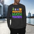 Halloween Monster Math Teacher Men Women Men's Long Sleeve T-Shirt, gift for family, gift for coworker Halloween Monster Math Teacher Men Women Men's Long Sleeve T-Shirt, gift for family, gift for coworker