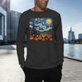 Halloween Pumpkin Starry Night Van Gogh Art Teacher Men's Long Sleeve T-Shirt, gift for family, gift for coworker Halloween Pumpkin Starry Night Van Gogh Art Teacher Men's Long Sleeve T-Shirt, gift for family, gift for coworker