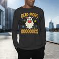 Halloween Read More Books Retro Costume Teacher Women Girls Men's Long Sleeve T-Shirt, gift for family, gift for coworker