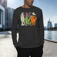 Halloween SPED Teacher Boo In ASL Boo Hands Sign Language Men's Long Sleeve T-Shirt, gift for family, gift for coworker