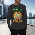 Halloween Teacher Librarian Monster Reading Books Men Women Kids Men's Long Sleeve T-Shirt, gift for family, gift for coworker Halloween Teacher Librarian Monster Reading Books Men Women Kids Men's Long Sleeve T-Shirt, gift for family, gift for coworker
