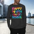 Happy 100th Day Of School Teacher Student 100 Days Tie Dye Men Women Kids Men's Long Sleeve T-Shirt, gift for family, gift for coworker
