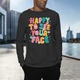 Happy To See Your Face Teacher Disco Ball Back To School Men's Long Sleeve T-Shirt, gift for family, gift for coworker Happy To See Your Face Teacher Disco Ball Back To School Men's Long Sleeve T-Shirt, gift for family, gift for coworker