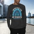 Happy Teacher I Wear Blue For My Students Autism Awareness Men's Long Sleeve T-Shirt, gift for family, gift for coworker