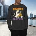 Haunted By Fractions Math Halloween Teacher Men's Long Sleeve T-Shirt, gift for family, gift for coworker Haunted By Fractions Math Halloween Teacher Men's Long Sleeve T-Shirt, gift for family, gift for coworker