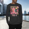 Howdy Pre-K Cowgirls Teacher Back To School Men's Long Sleeve T-Shirt, gift for family, gift for coworker