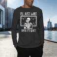 Ill Just Wait Until Its Quiet Teacher Lazy Halloween Costume Men's Long Sleeve T-Shirt, gift for family, gift for coworker
