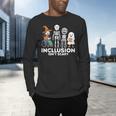 Inclusion Isn't Scary SLP Halloween Costume Sped Teacher Men's Long Sleeve T-Shirt, gift for family, gift for coworker Inclusion Isn't Scary SLP Halloween Costume Sped Teacher Men's Long Sleeve T-Shirt, gift for family, gift for coworker