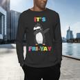 It's Fri-Yay Dabbing Penguin Friday Weekend Teacher Student Men's Long Sleeve T-Shirt, gift for family, gift for coworker It's Fri-Yay Dabbing Penguin Friday Weekend Teacher Student Men's Long Sleeve T-Shirt, gift for family, gift for coworker