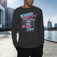 Kindergarten Is My Jam Vintage 80s Boombox Teacher Student Men's Long Sleeve T-Shirt, gift for family, gift for coworker