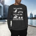 Let's Eat Kids Fun Dinosaurs Grammar Teacher Men's Long Sleeve T-Shirt, gift for family, gift for coworker