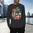 Let's Learn Today Teacher Motivational Back To School Men's Long Sleeve T-Shirt, gift for family, gift for coworker Let's Learn Today Teacher Motivational Back To School Men's Long Sleeve T-Shirt, gift for family, gift for coworker