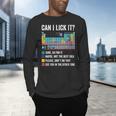 Can I Lick It Periodic Table Of Elements Science Teacher Men's Long Sleeve T-Shirt, gift for family, gift for coworker