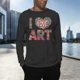 I Love Art Artist Painter Colorful Painting Art Teacher Men's Long Sleeve T-Shirt, gift for family, gift for coworker I Love Art Artist Painter Colorful Painting Art Teacher Men's Long Sleeve T-Shirt, gift for family, gift for coworker