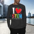 I Love STEM Student Teacher 1st Day Of School Back To School Men's Long Sleeve T-Shirt, gift for family, gift for coworker