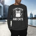 Math And Cats Apparel For Teachers Students Cat Lovers Men's Long Sleeve T-Shirt, gift for family, gift for coworker Math And Cats Apparel For Teachers Students Cat Lovers Men's Long Sleeve T-Shirt, gift for family, gift for coworker
