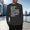 Never Mess With An English Teacher Back To School Men's Long Sleeve T-Shirt, gift for family, gift for coworker Never Mess With An English Teacher Back To School Men's Long Sleeve T-Shirt, gift for family, gift for coworker