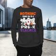 Nothing Scares Me I'm A Pre-K Teacher Halloween Ghosts Men's Long Sleeve T-Shirt, gift for family, gift for coworker