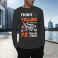 PE Teacher Voice PE Teacher School Fitness Class Men's Long Sleeve T-Shirt, gift for family, gift for coworker